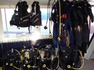 Le materiel sur le bateau